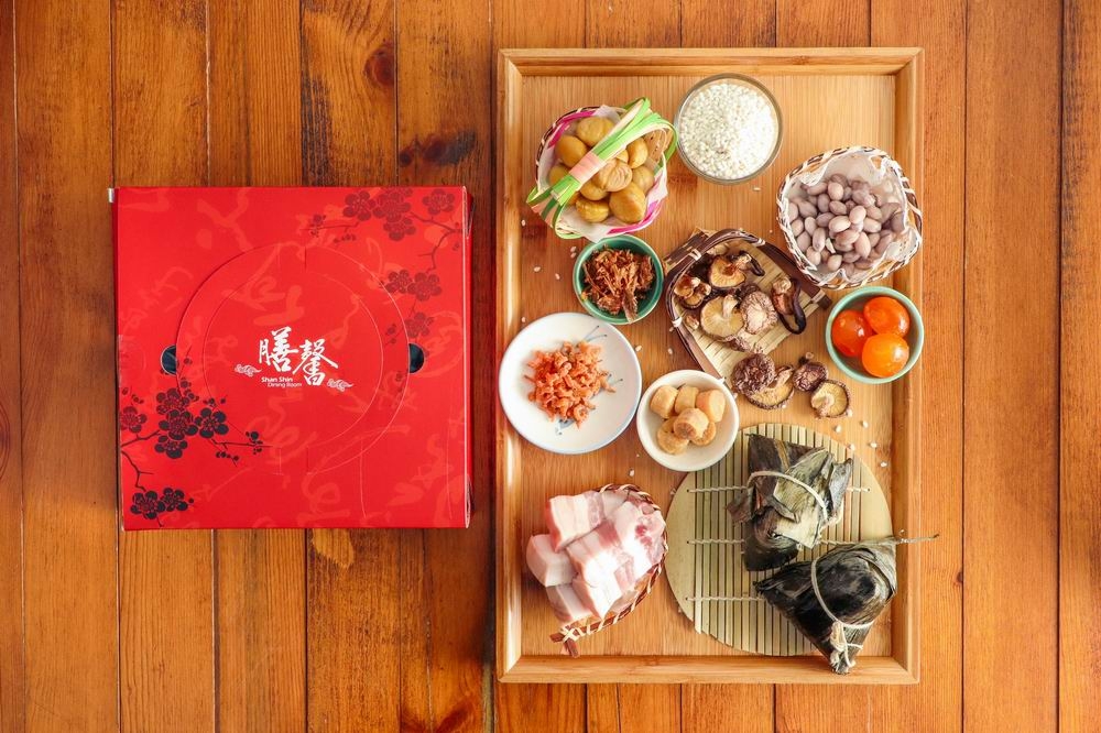 台中米其林名店推出端午粽子禮盒。（膳馨提供）