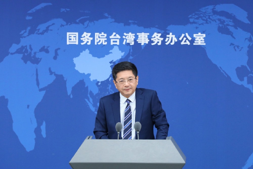 中國國台辦發言人馬曉光今宣布即日起恢復台灣旅行團赴中。（取自國台辦微博）