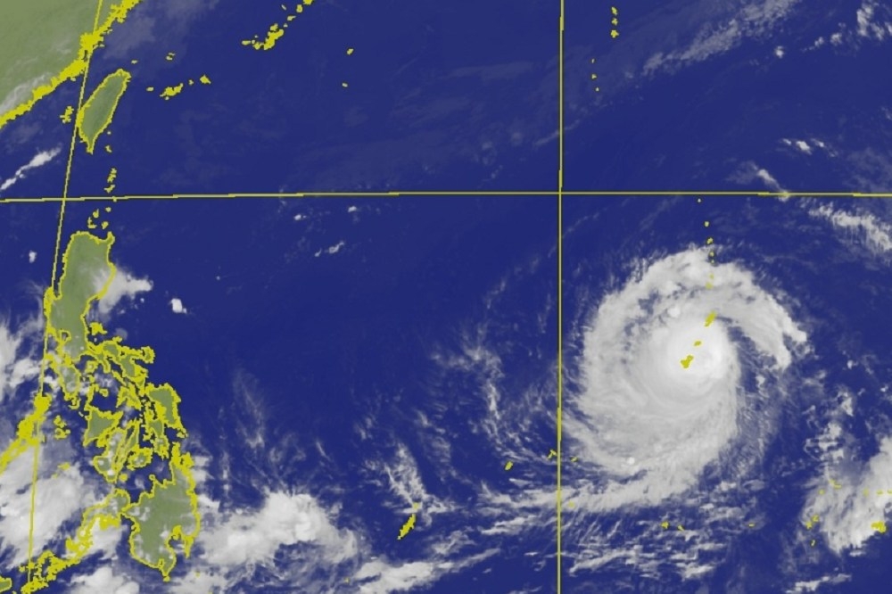 「瑪娃」已經增強為強烈颱風，是否侵台仍待觀察。（擷取自中央氣象局網站）