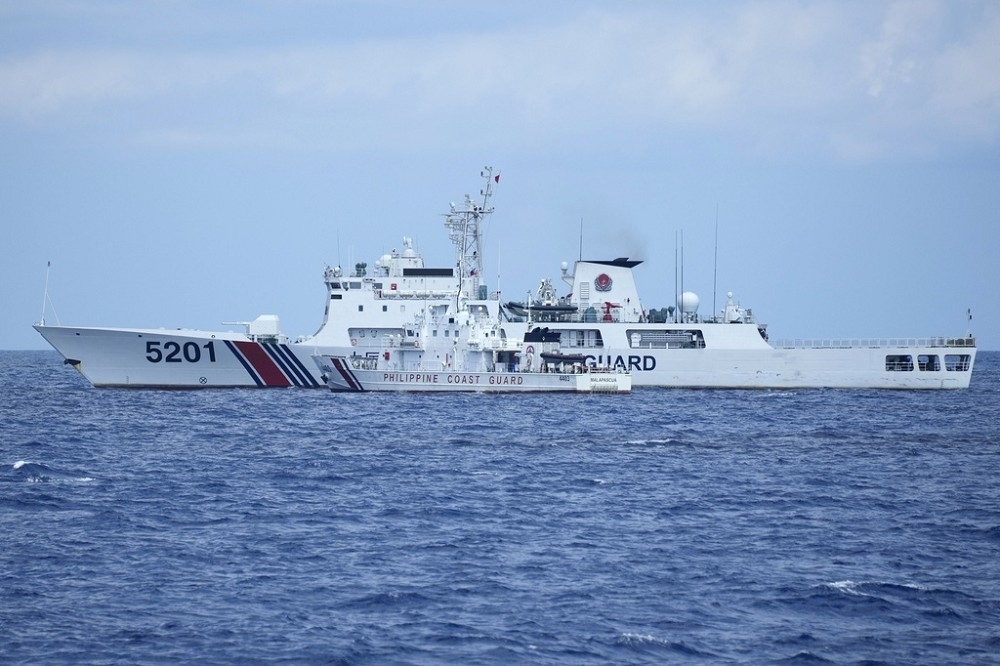 之前中國海警船曾危險接近菲律賓海巡艦，引起菲律賓嚴重關切。（圖片取自DVIDS）