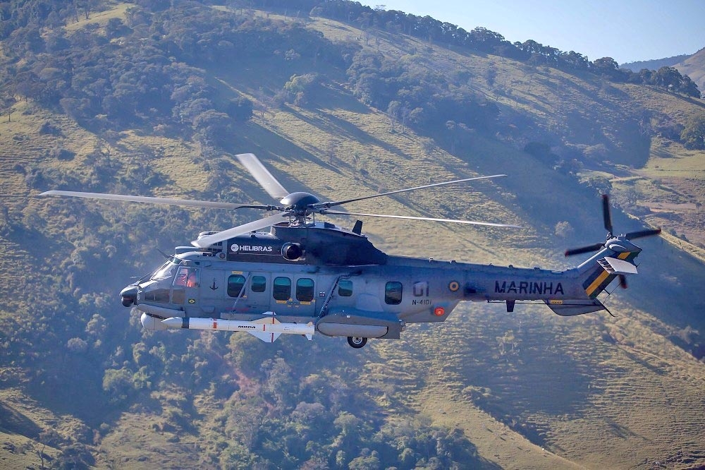 荷蘭宣布將向空巴集團採購14架H225M直升機，作為特戰單位兵力投射平台，圖為巴西海軍該型直升機。（取自空巴集團網站）