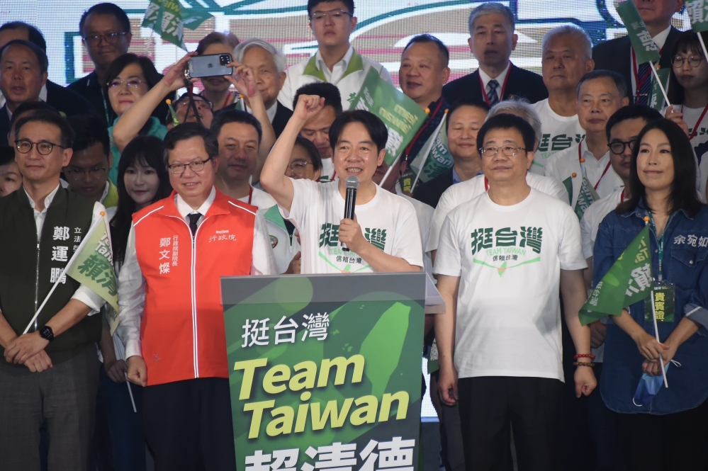 賴清德今天（10日）出席「桃園市信賴台灣之友會成立大會」。（張哲偉攝）