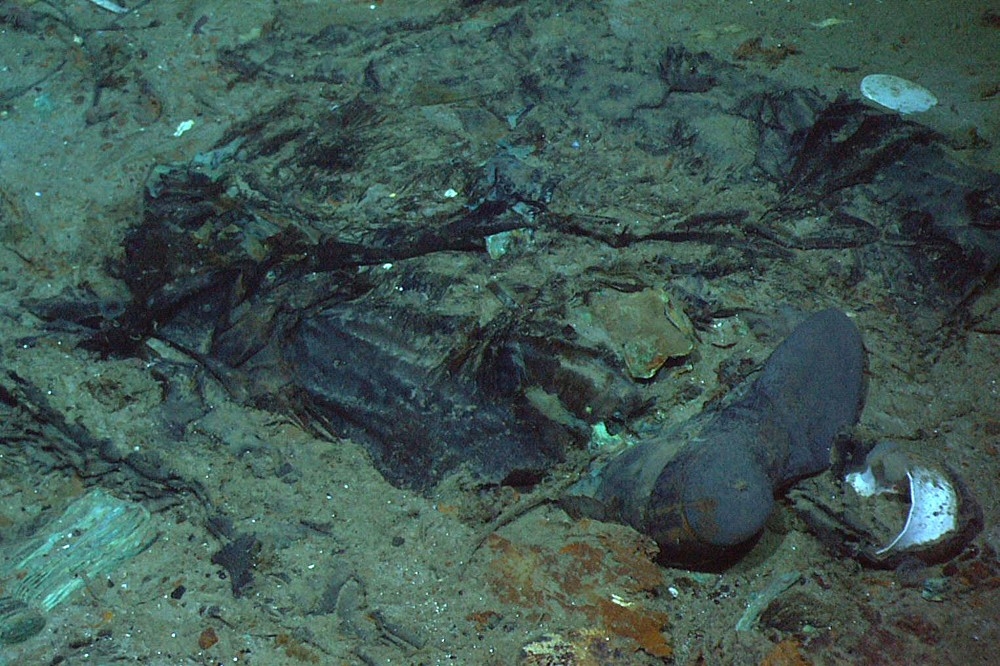 全球最知名的沉船鐵達尼號於1912年沉沒，殘骸躺在大約3800公尺深的北大西洋海底。（美聯社）