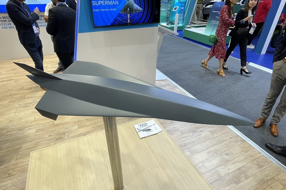 ONERA發表發表代號為「劍魚」（Espadon）的極音速戰鬥機概念模型。（取自推特）