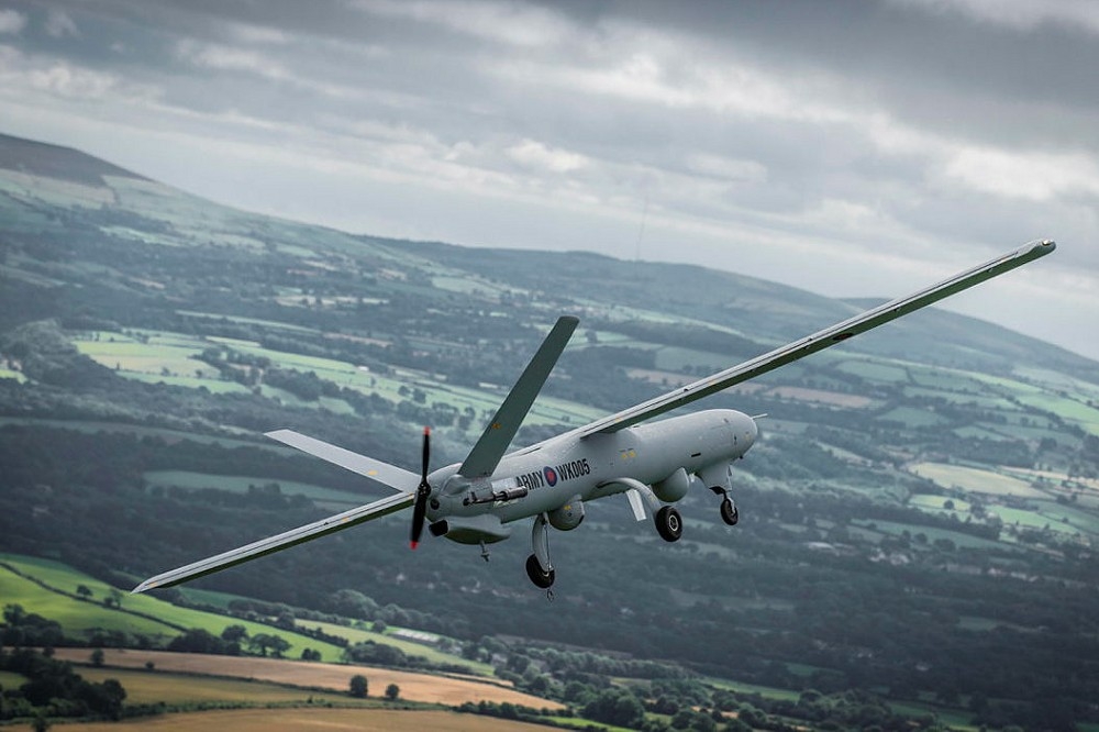 羅馬尼亞採購首批「守望者X」無人機，強化國土監控能力，圖為英軍同型機種。（取自英國國防部網站）