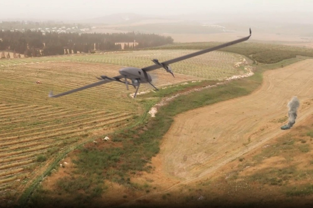 SpyX無人機能針對50公里之內的目標，進行偵測並精準打擊。（取自青鳥航太網站）
