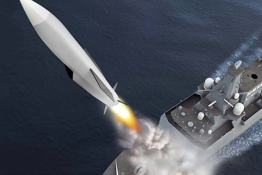 將由英法義3國合作開發的未來巡弋反艦飛彈，預計2030年投入使用。圖為艦射版飛彈示意圖。（取自推特）