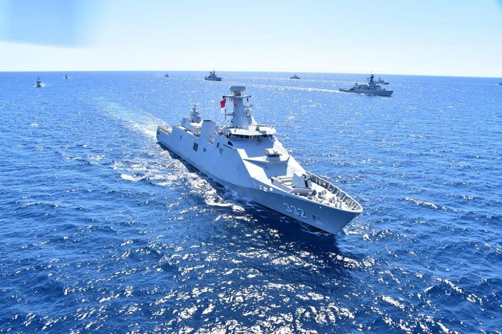 「I Gusti Ngurah Rai號」巡防艦，負責發射這次SINKEX的MM40 Block3「飛魚」反艦飛彈。（取自印尼海軍）