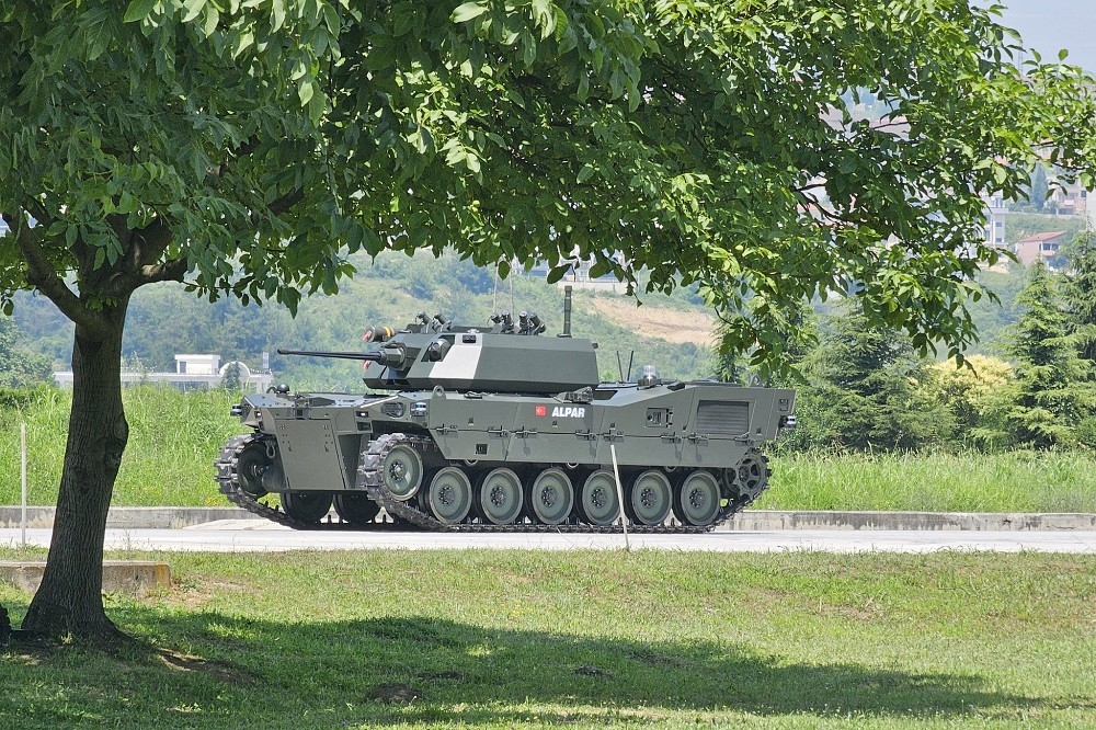 土耳其裝甲車製造商「Otokar」首度公開「Alpar」重型無人車的原型。（取自Otokar網站）