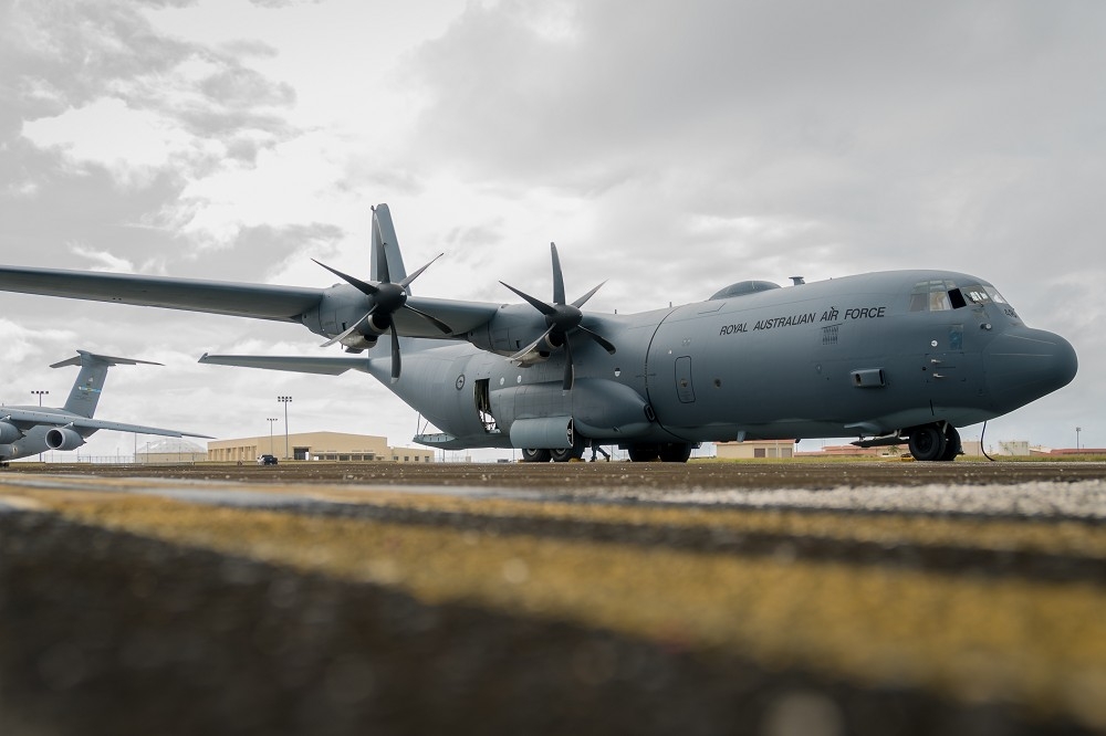 澳軍現役的12架C-130J運輸機，服役已逾20年。（取自DVIDS）