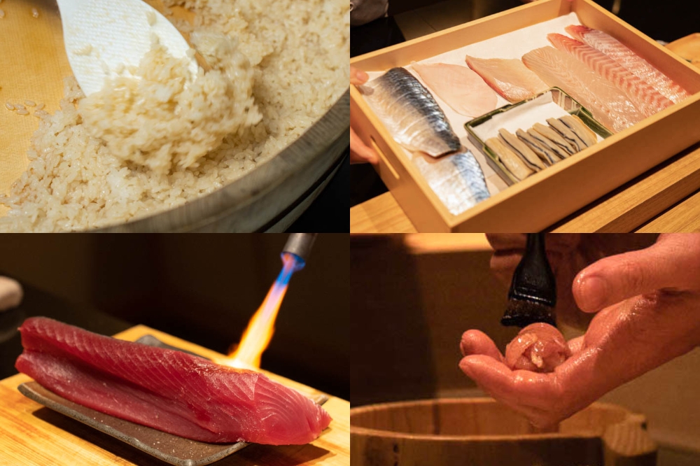 有一說江戶前壽司是藉由鹽巴、醋來減少漁獲的腥味，再藉由熟成來引領出食材的絕佳風味。（張志彬攝）