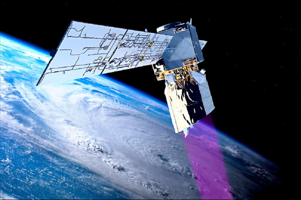 歐洲太空總署成功引導氣象衛星「風神號」（Aeolus）重返地球墜落。（取自歐洲太空總署網站）