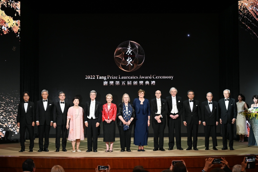 第五屆唐獎頒獎典禮今天（1日）在台北登場。（取自唐獎臉書）