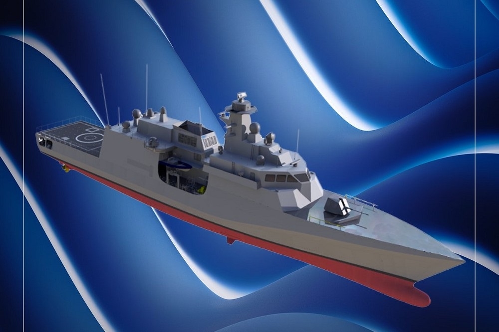 造船巨擘Fincantieri公布的義大利海軍新型OPV想像圖。（取自Fincantieri）
