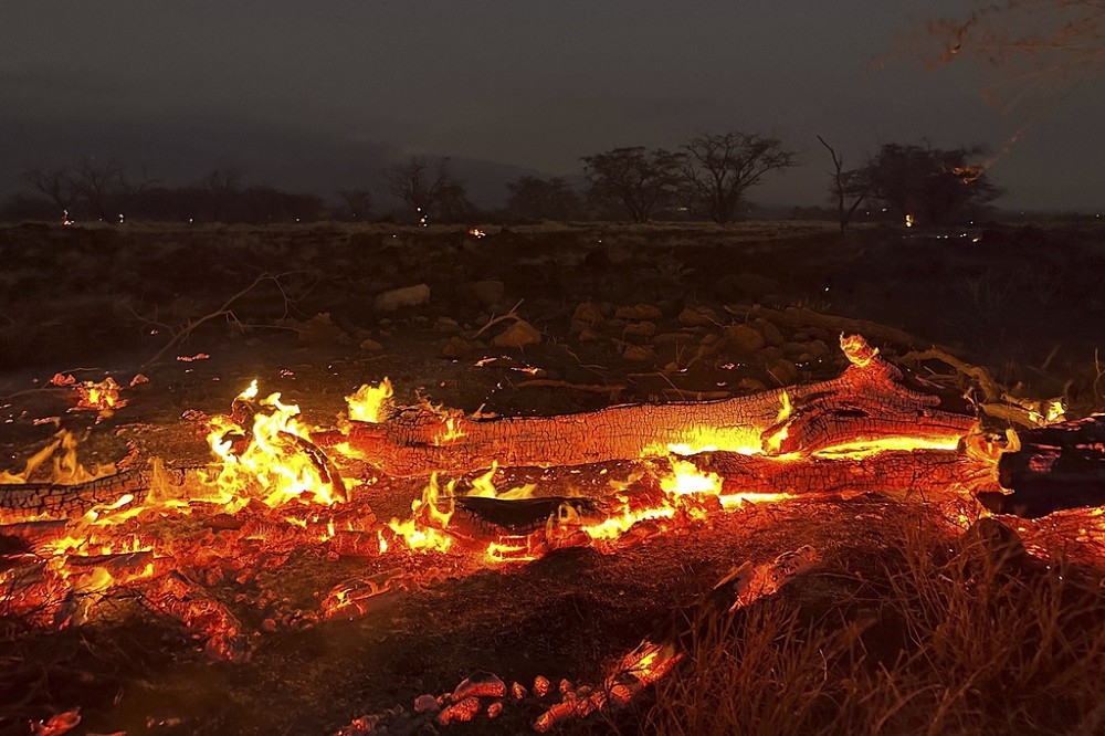 夏威夷茂宜島野火持續延燒，罹難人數持續攀升。（美聯社）