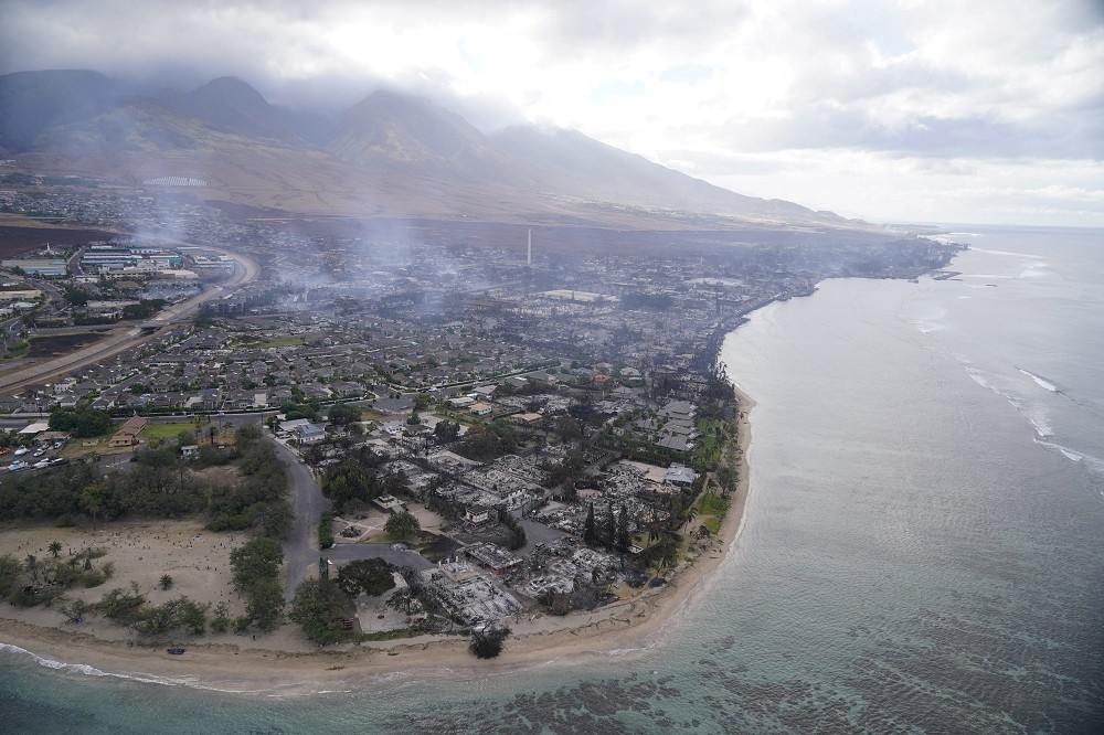 茂宜島的野火是夏威夷有史以來最慘烈的自然災害。（美聯社）