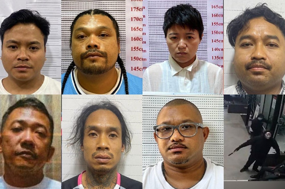 柬埔寨警方公布6名劫囚嫌犯的照片。