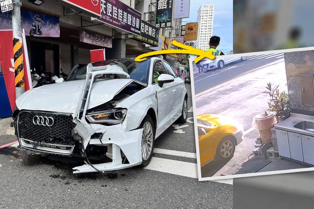 台南市一名女子在酒後駕車，撞上一名孫姓婦人，婦人搶救後仍傷重不治。（合成照片／翻攝畫面）