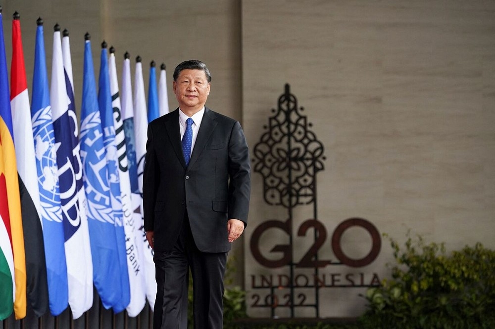 多方消息指出习近平将首度缺席G20峰会，中印关系的紧张恐是主要成因，图为习近平2022年出席G20峰会。（美联社）(photo:UpMedia)
