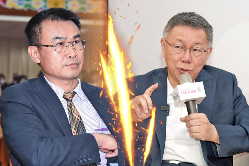 農業部長陳吉仲（左）昨天深夜發文，對柯文哲（右）的「五大不實指控」提出澄清。（合成照片／楊約翰攝）