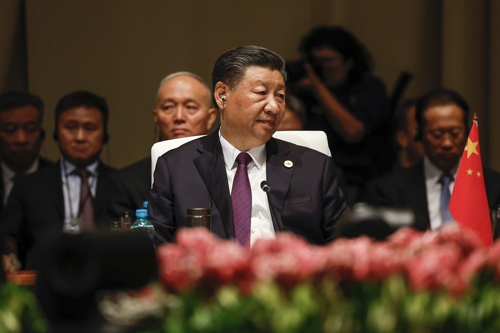 中國國家主席習近平8月參加南非約翰尼斯堡的金磚峰會。（美聯社）
