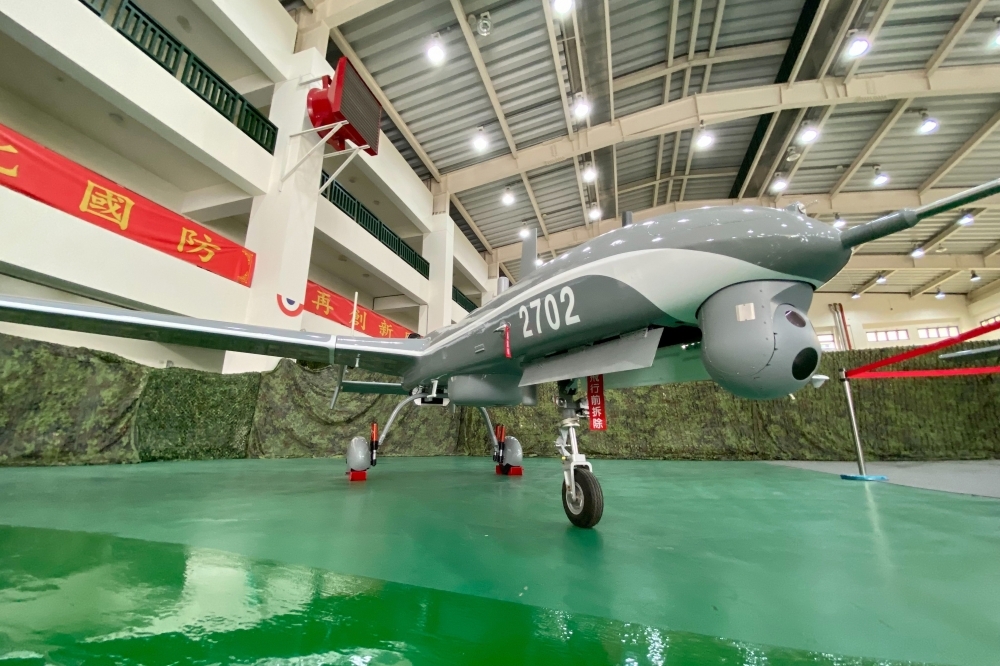 《2023台北國際航太展》14到16日在南港展覽館盛大舉行，銳鳶二型無人機（圖）屆時也會亮相。（資料照片/張哲偉攝）