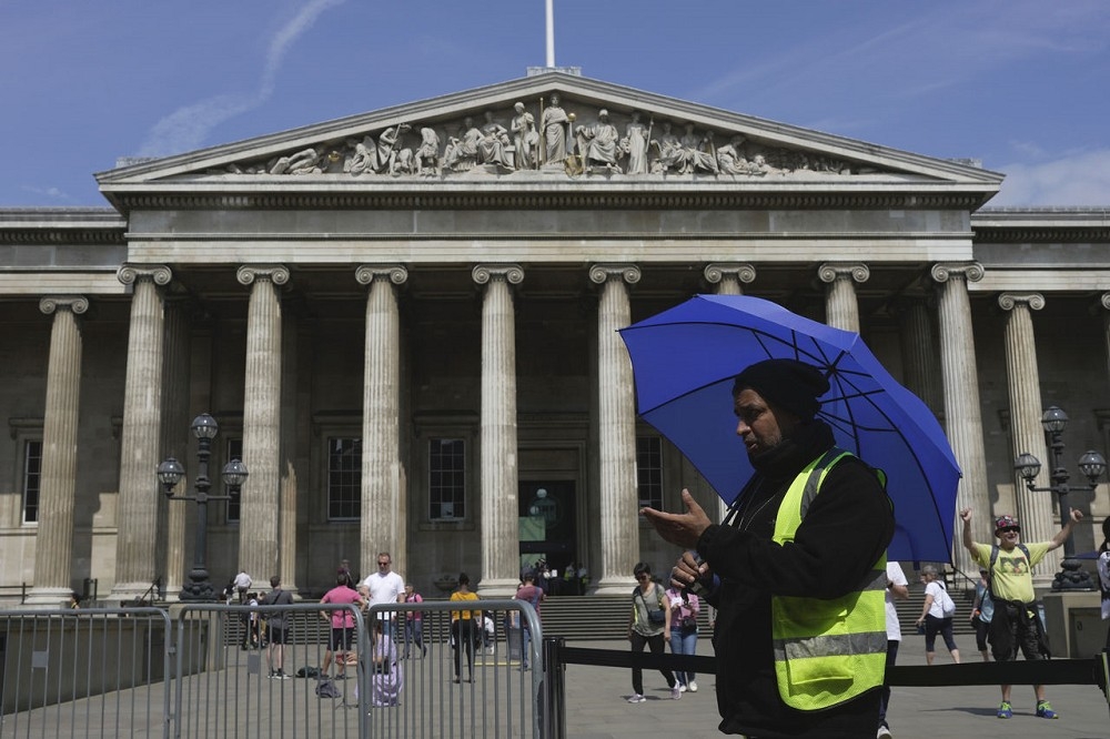大英博物館文物遭竊，呼籲全民尋寶。（美聯社）