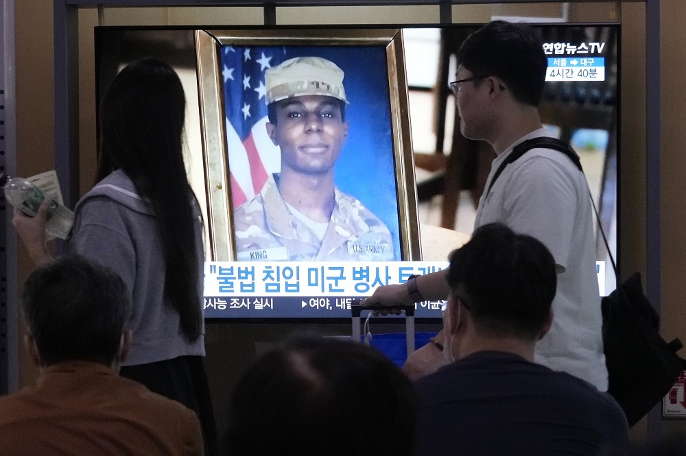 美軍士兵金恩7月從南韓跨越「非軍事區」邊界叛逃進入北韓，目前已經返美。（美聯社）