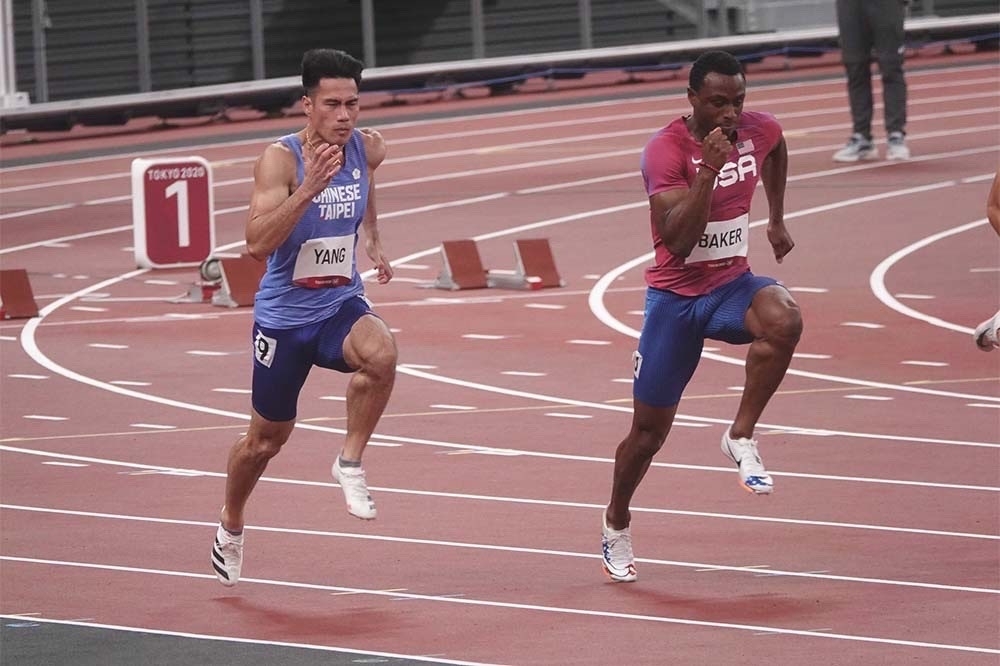 「台灣最速男」楊俊瀚，200公尺項目這次跑出20.74秒成績位列第三名，奪下銅牌。（中華奧會提供）
