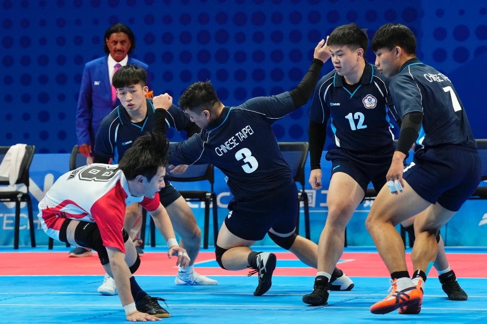 中華男子卡巴迪代表隊首次參戰亞運，拿下第一面銅牌。（資料照片／中華奧會提供）
