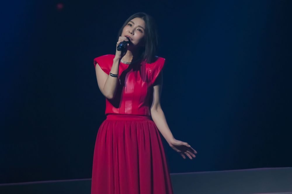许茹芸睽违4年在北流开唱，她非常高兴在疫情后巡演的第一站是选在台北，并感谢歌迷一直以来的陪伴。（杨约翰摄）(photo:UpMedia)