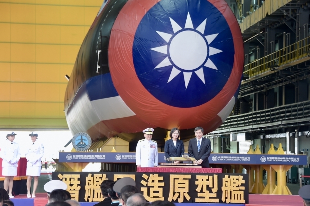 南韓擔憂韓企協助台灣打造潛艦，會遭致中國報復。圖為我國首艘自主建造的潛艦「海鯤號」。（張哲偉攝）