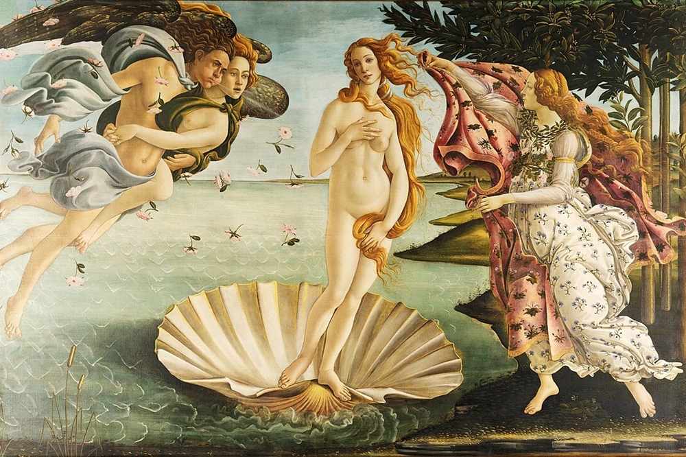 文艺复兴时期的名画《维纳斯的诞生》（图片取自维基百科）(photo:UpMedia)
