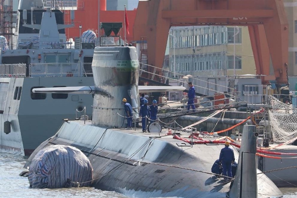 中國解放軍039型潛艦。（取自微博）