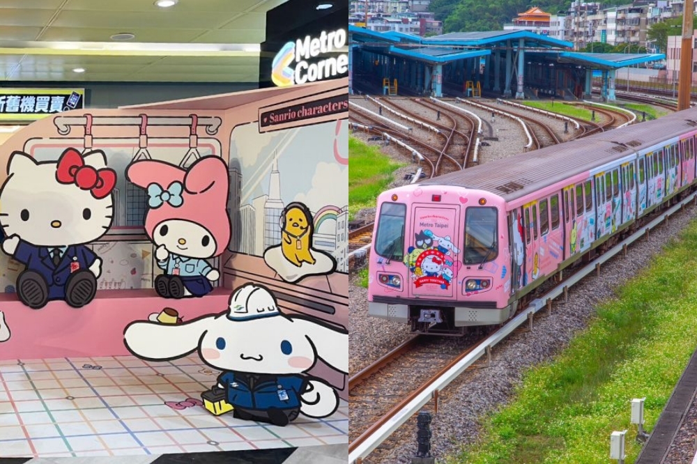 台北捷運聯名三麗鷗家族，帶來彩繪列車、限定紀念週邊、紀念戳章與拍照打卡點。（取自北捷×三麗鷗聯名活動官網）