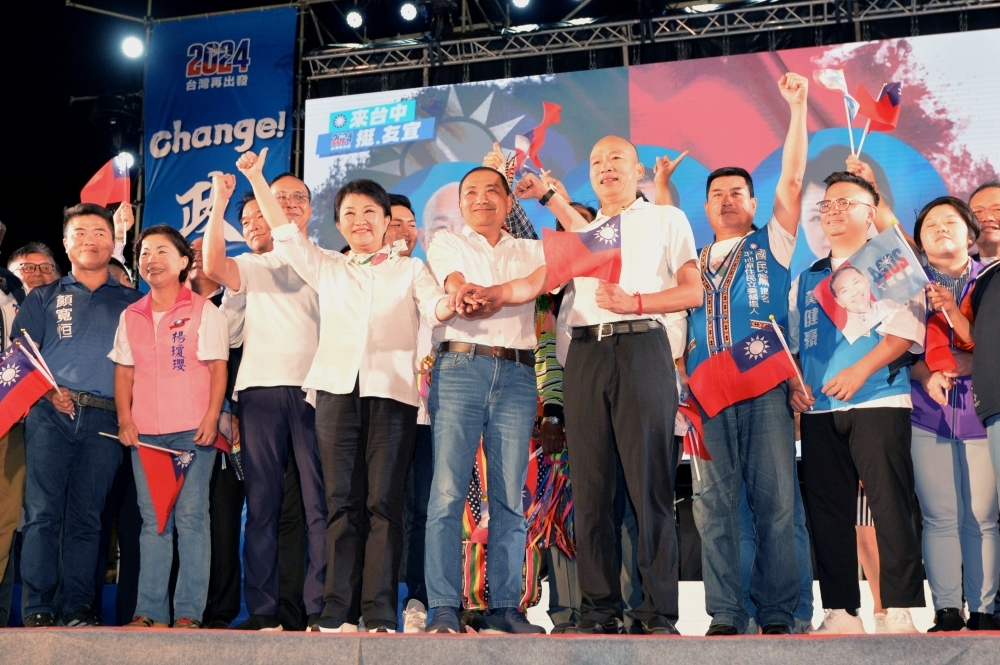 國民黨台中4位青年立委參選人也共同聲明，支持並樂見馬出手談全民調方案。（資料照片／張哲偉攝）