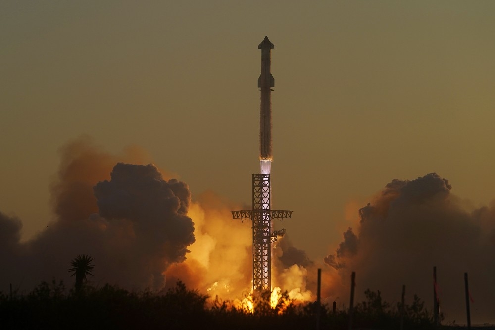 SpaceX認為，太空飛行器「星艦」的第2次試飛，稱得上是「成功」。（美聯社）