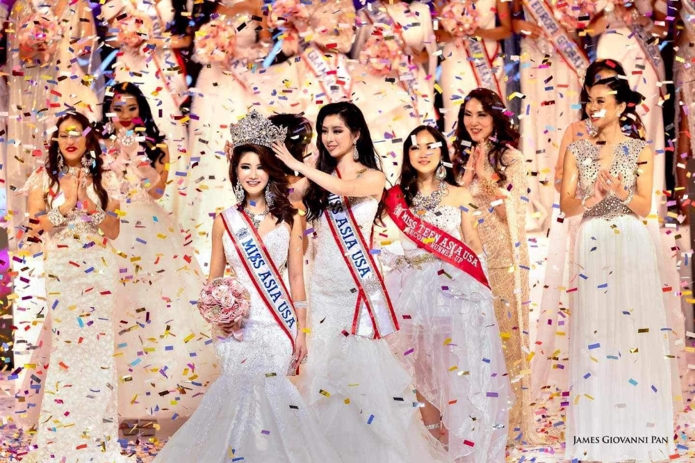 台灣移民第二代張芳瑜奪下第35屆美國亞洲小姐后冠。（擷取自Virgelia Pro FB）