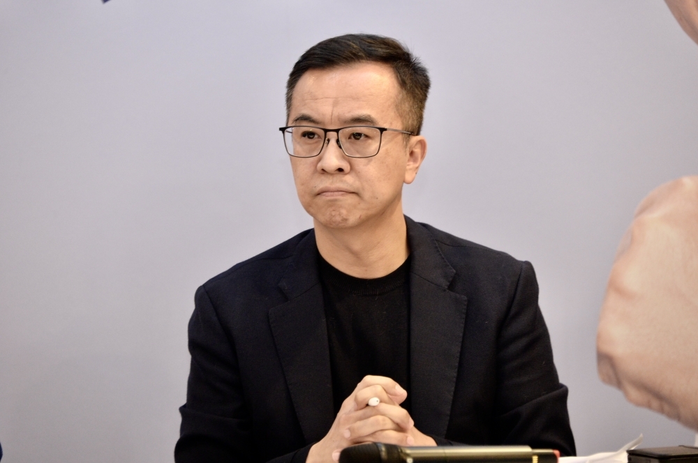 侯競發言人黃子哲表示，台灣民意基金會拿舊資料來公布，有帶風向之嫌。（資料照片／張哲偉攝）