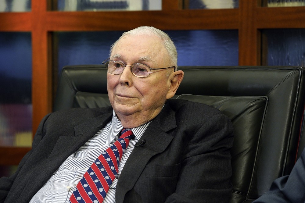 波克夏公司副董事長孟格28日以99歲高齡辭世。（美聯社）