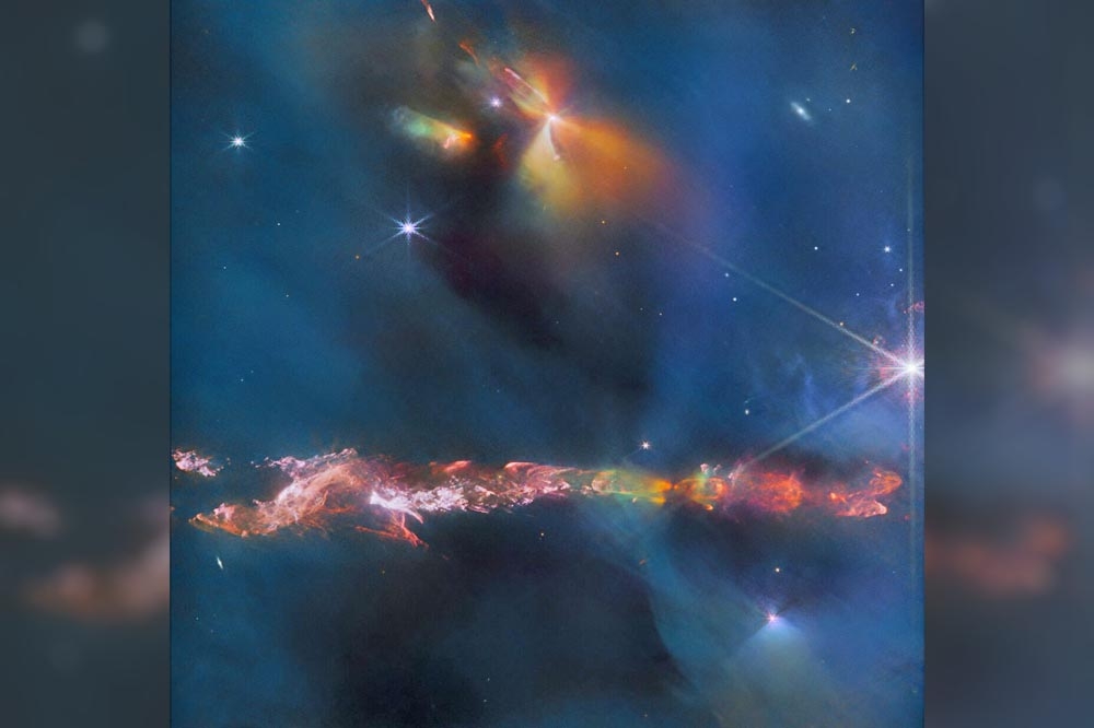 歐洲太空總署發布恆星初生的瑰麗景像。（取自歐洲太空總署官網）