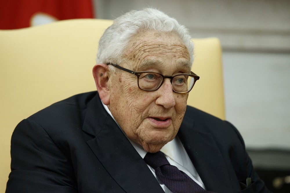 美國前國務卿季辛吉（Henry Kissinger）29日在康乃狄克州的家中去世，享嵩壽100歲。（美聯社）