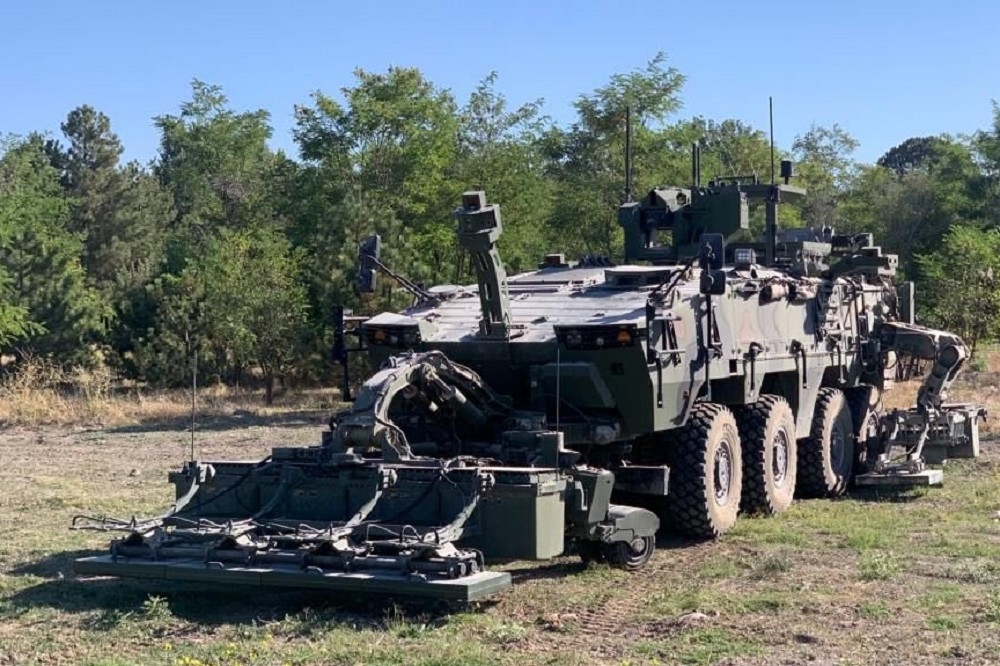 ARMA八輪甲車已正式進入土國陸軍服役，但卻是以掃雷車型獲得採用。（取自X平台）