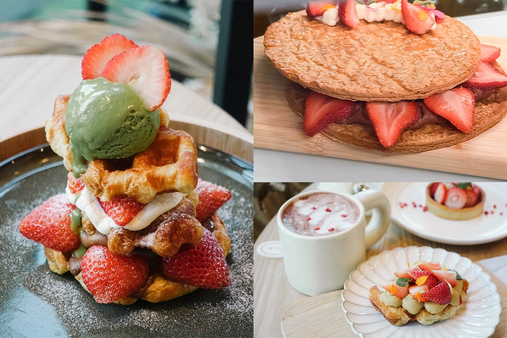 台北咖啡廳「勺日」打造微奢草莓嘉年華！（蕭芷琳攝）