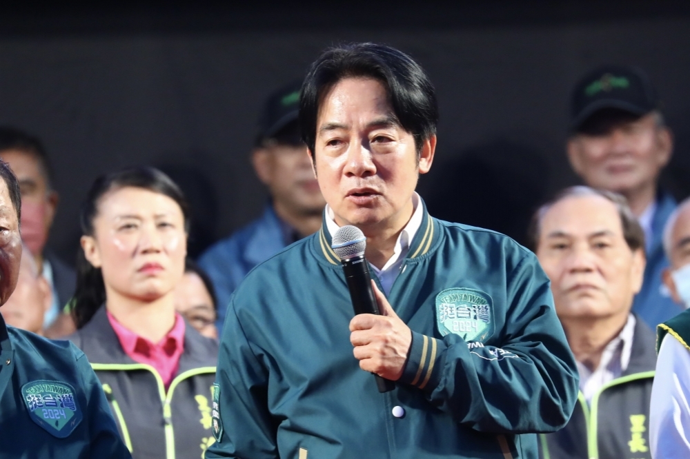 赖清德表示，他如果当选总统，会把台湾2300万人民的生命放在心上，一定保护民众的安全。（资料照片／王侑圣摄）(photo:UpMedia)