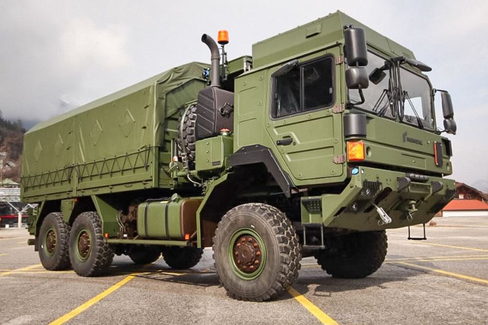 奧地利軍方擴大現有合約，增購300輛萊茵公司生產的HX系列卡車，提升地面戰力機動性。（取自萊茵金屬公司網站）