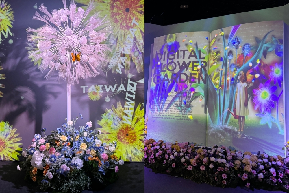 日本超人氣「NAKED FLOWERS 花之舞光影展」夢幻登台。（周羿庭攝）