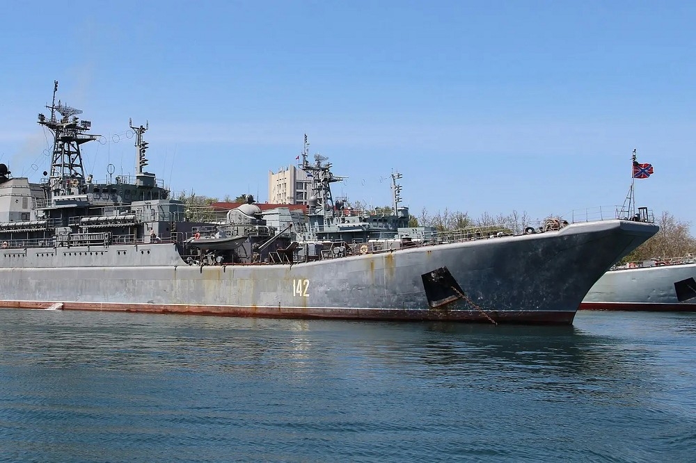 俄軍「新切爾卡斯克號」大型登陸艦。