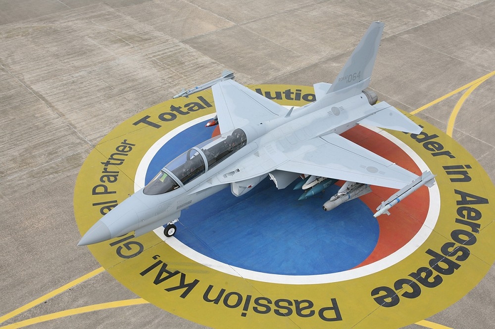 南韓DAPA宣布首架TA-50 Blk2完成交機，提升空軍對地打擊與夜戰訓練能量。圖為已服役的TA-50 Blk1。（取自KAI）