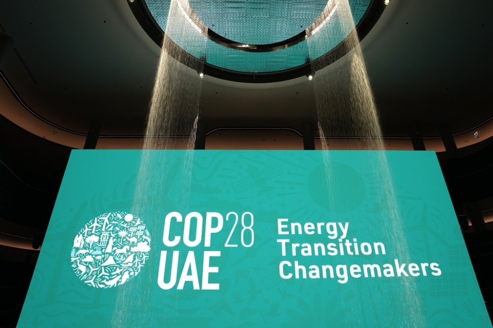 COP28官網的「2030年再生能源三倍、能效雙倍」倡議，才是130多國通過的國際共識。（美聯社）